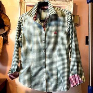 Checkered Brooks Bothers Blouse